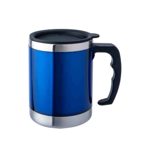 BasicNature Edelstahl Thermobecher Mug blau
